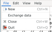 File Menu in the Calendar Window