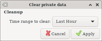 Clear Private Data