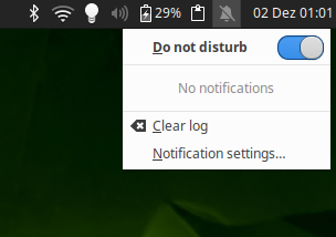 xfce4-notifyd Panel Plugin