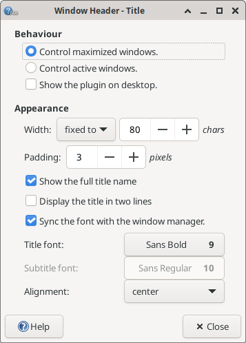 Windows Header Option Title Dialog Windows