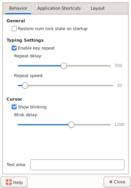 Xkb Plugin Preferences Behavior Tab