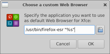 Specify a custom Web Browser Dialog window