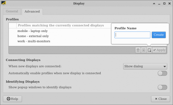 Figure 1.3 Advanced Display Settings Window