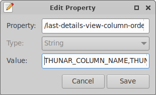 Settings Editor:Create New Property window